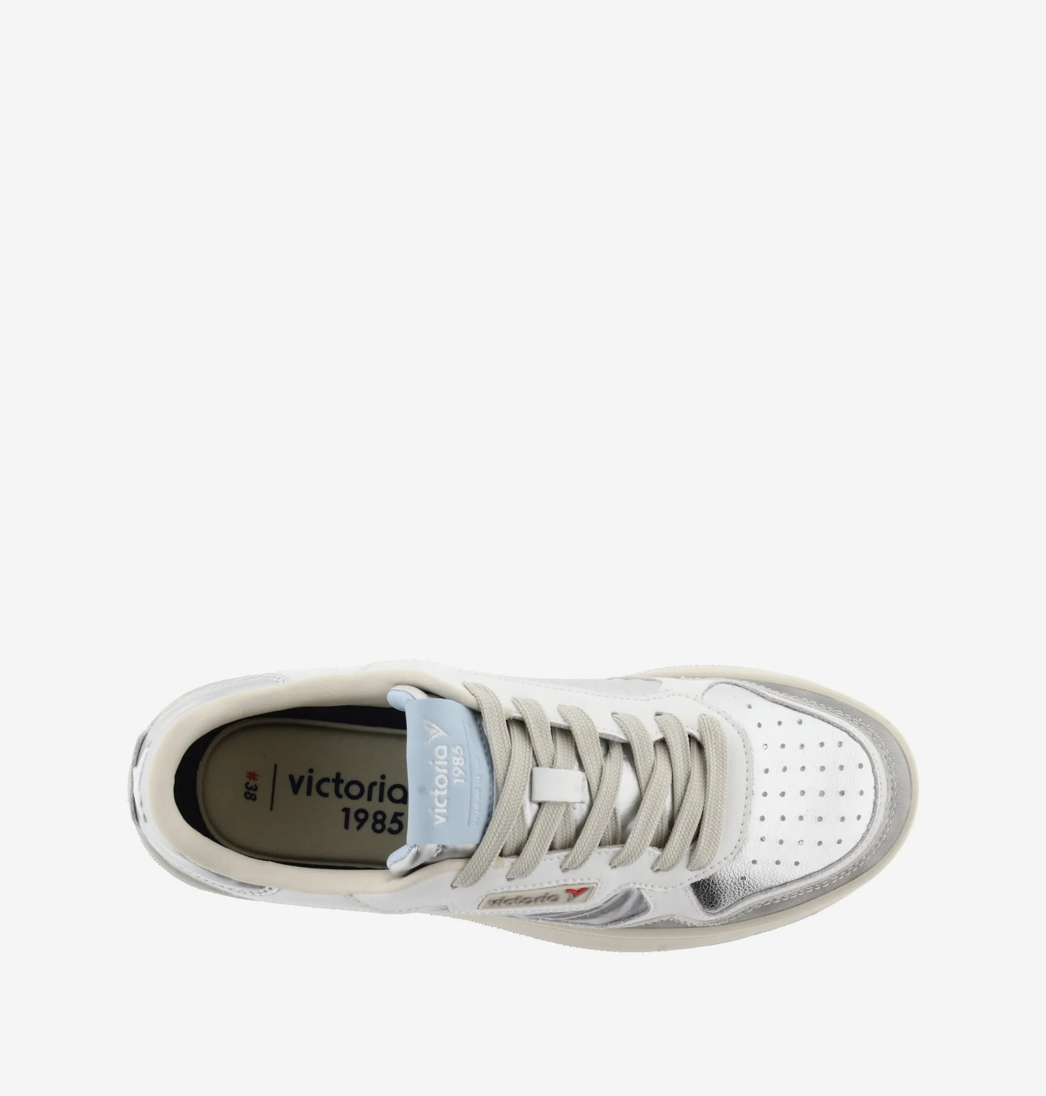 Victoria 8800123 14 C80 - Soft Metal Silver Trainers