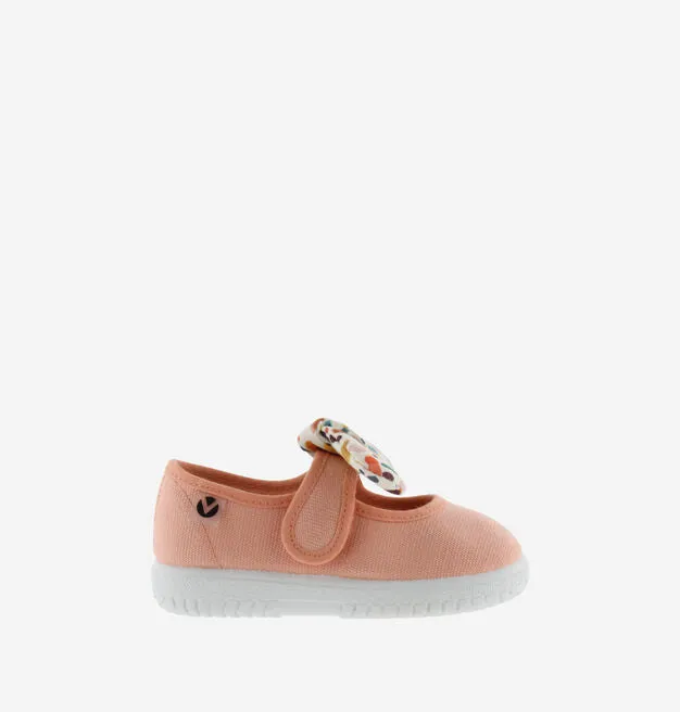 Victoria Girl's Printed Bow Mary Jane, Coralina