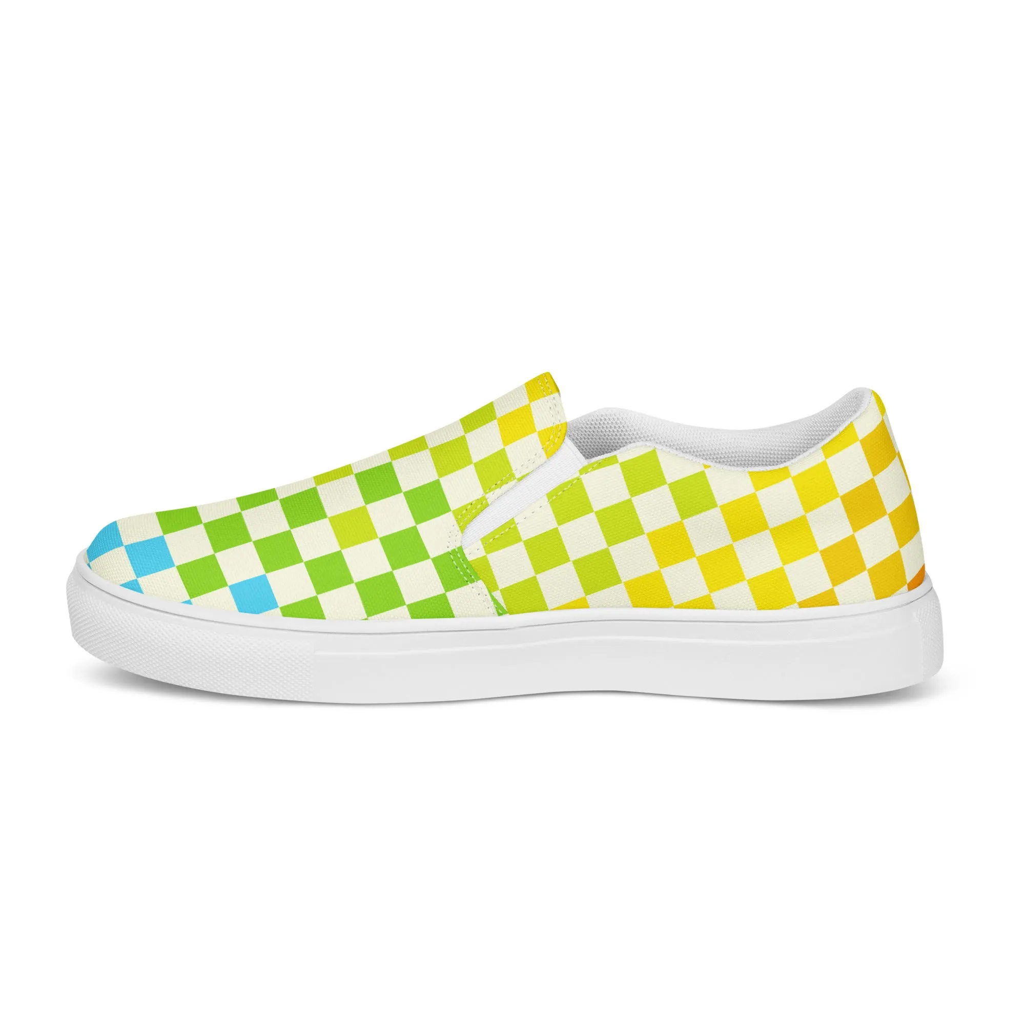 Warm & Cool Check Women’s slip-on canvas shoes