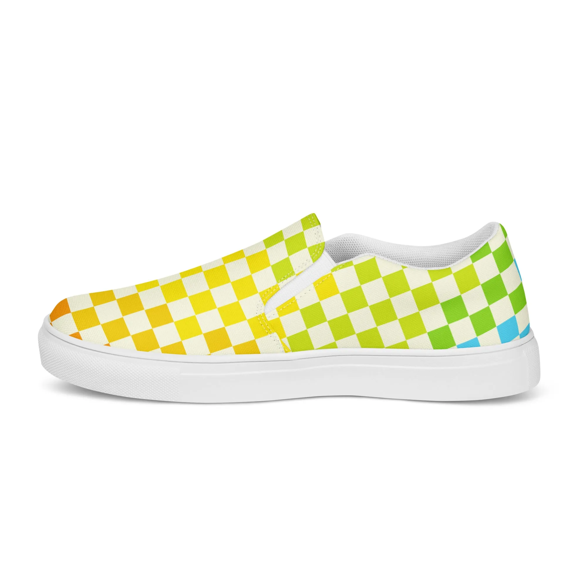 Warm & Cool Check Women’s slip-on canvas shoes