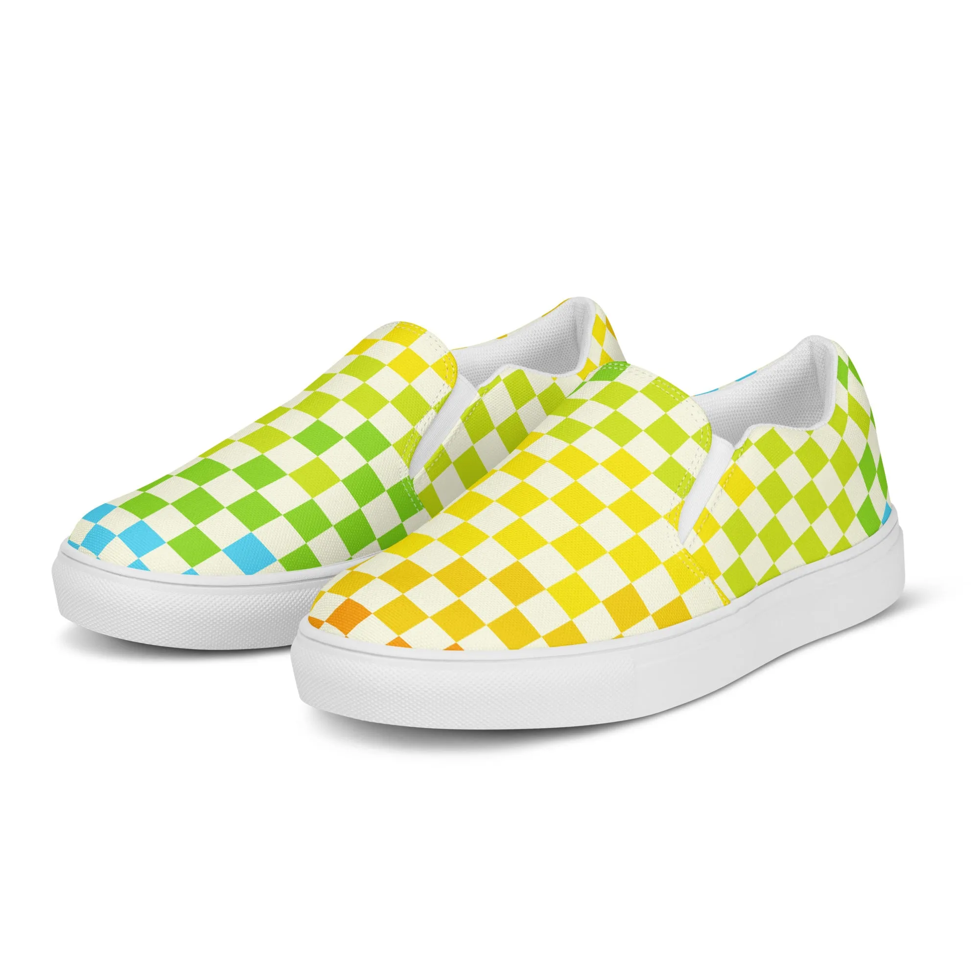 Warm & Cool Check Women’s slip-on canvas shoes