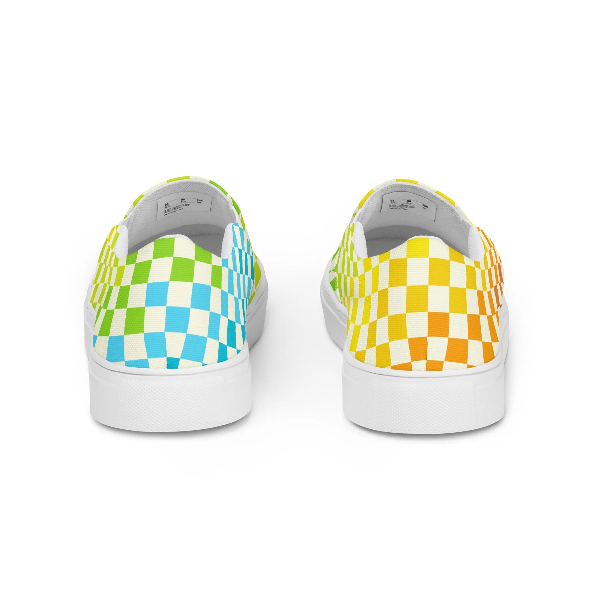 Warm & Cool Check Women’s slip-on canvas shoes