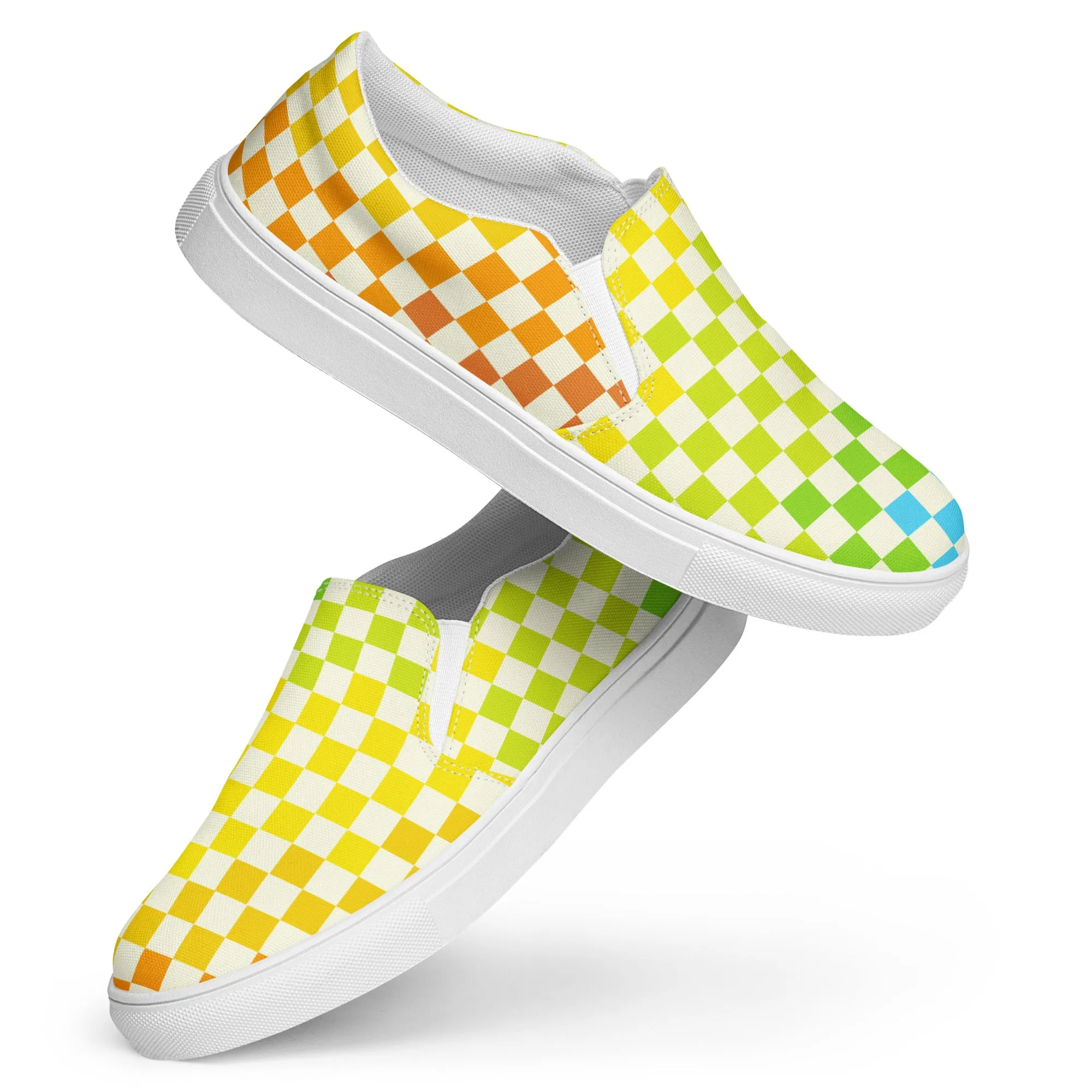 Warm & Cool Check Women’s slip-on canvas shoes
