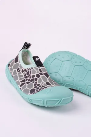 Water Shoes in Aqua & Shell Print