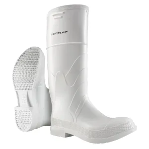 White Boots, PVC, Steel Toe, Size 12, Puncture Resistant Sole
