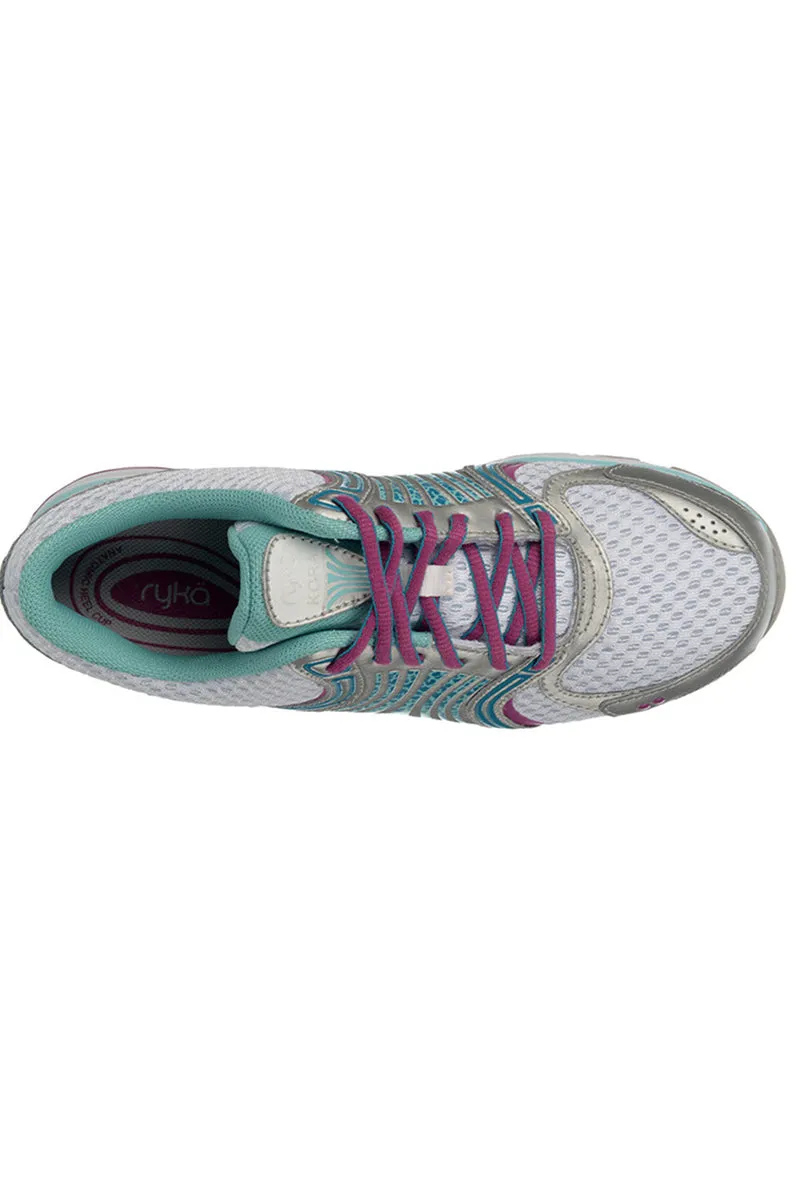 Women's Ryka Kora Running Trainers White-Aqua-Blue-Mauve