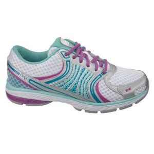 Women's Ryka Kora Running Trainers White-Aqua-Blue-Mauve