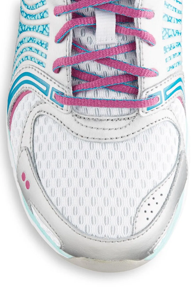 Women's Ryka Kora Running Trainers White-Aqua-Blue-Mauve