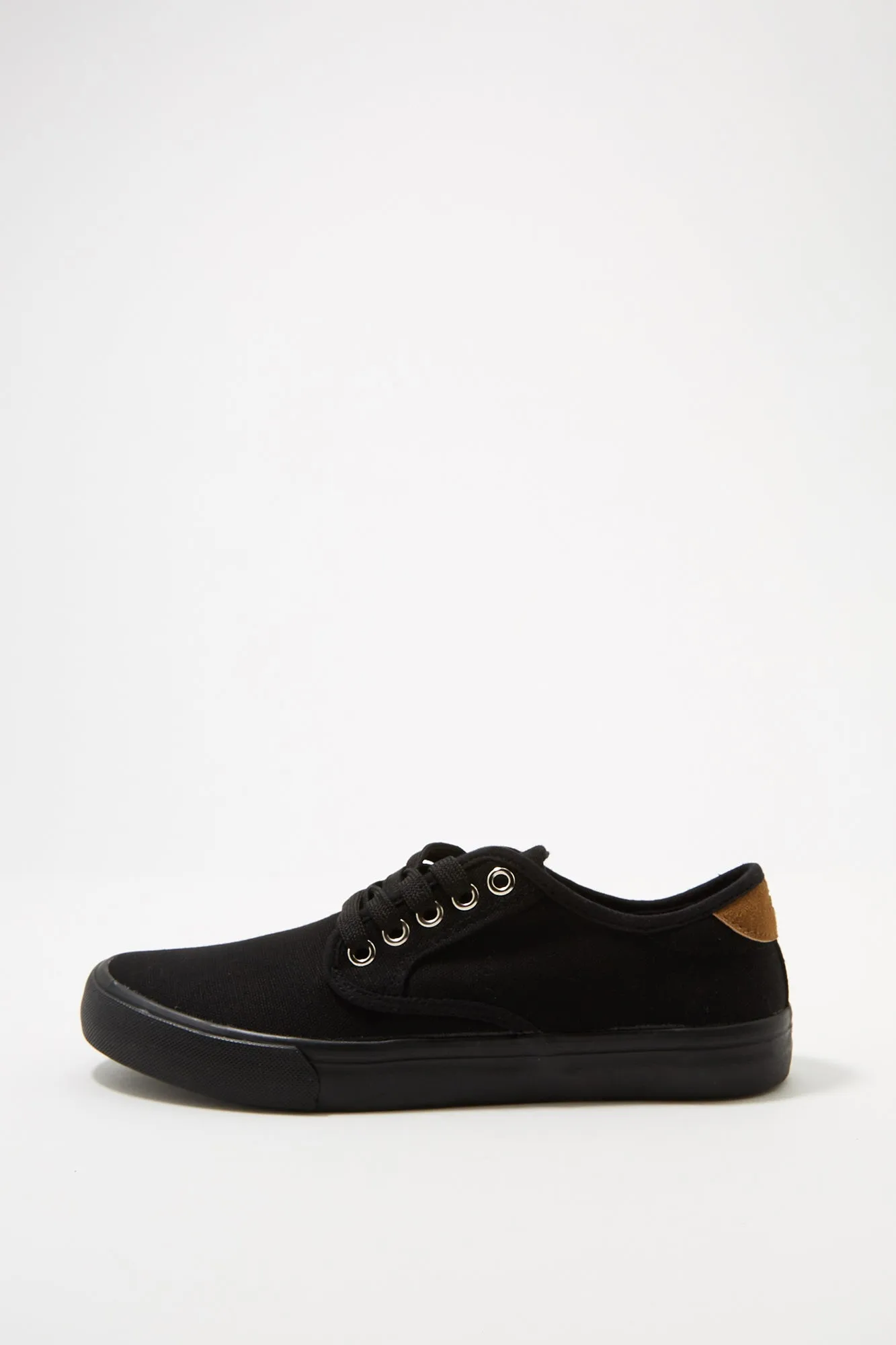 Zoo York Mens All Black Low Lace Up Shoes