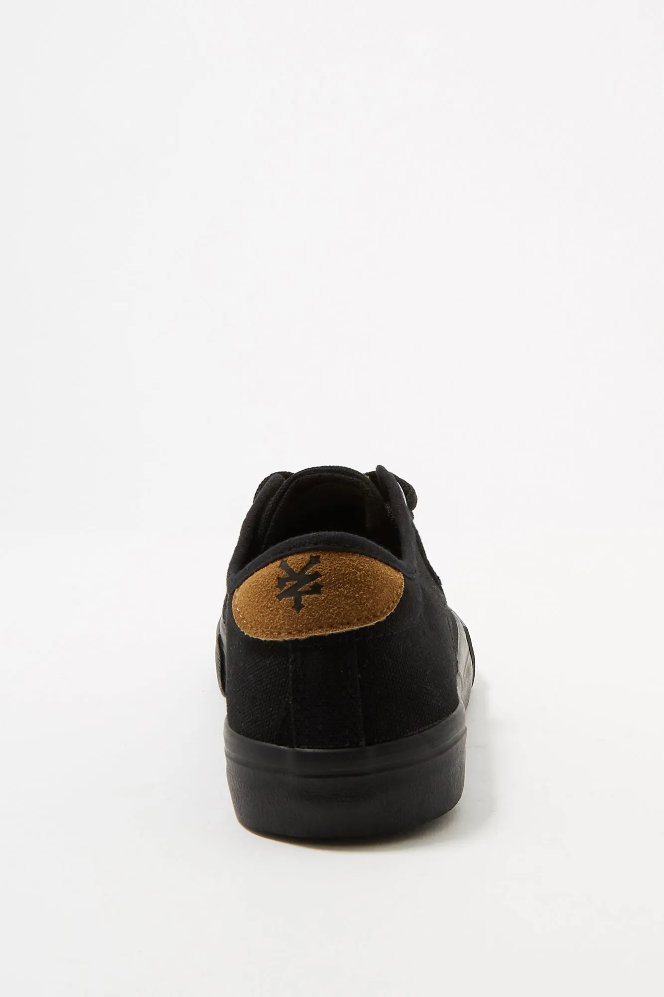 Zoo York Mens All Black Low Lace Up Shoes